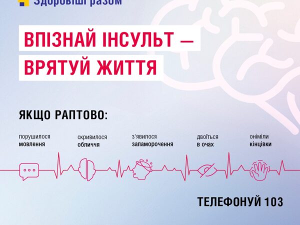Що таке інсульт та як його розпізнати?